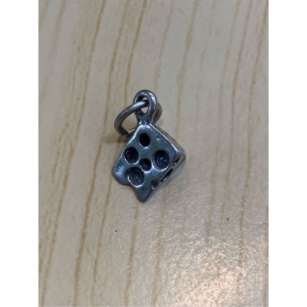 .925 Block Cheese Sterling Silver Jewelry Charm